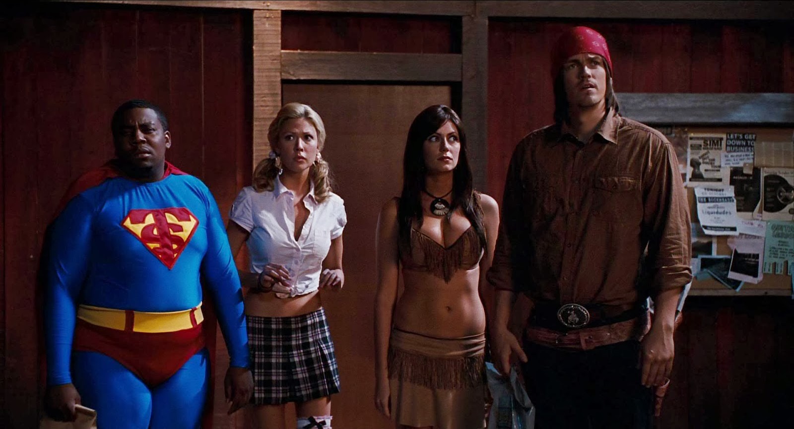 Kenan Thompson, Desi Lydic, Diora Baird and Steve Howey in Stan Helsing (2009)