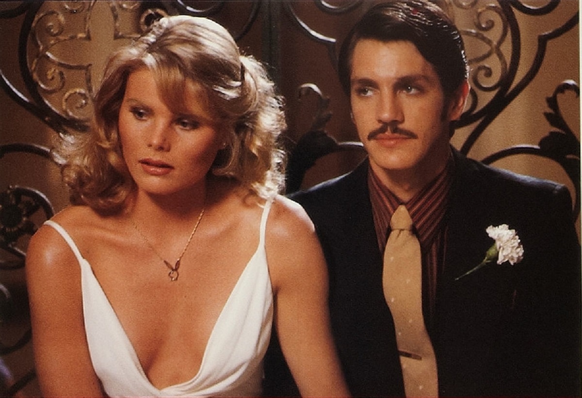 Mariel Hemingay as murdered Playboy Playmate Dorothy Stratten and Eric Roberts as boyfriend Paul Snider in Star 80 (1983)