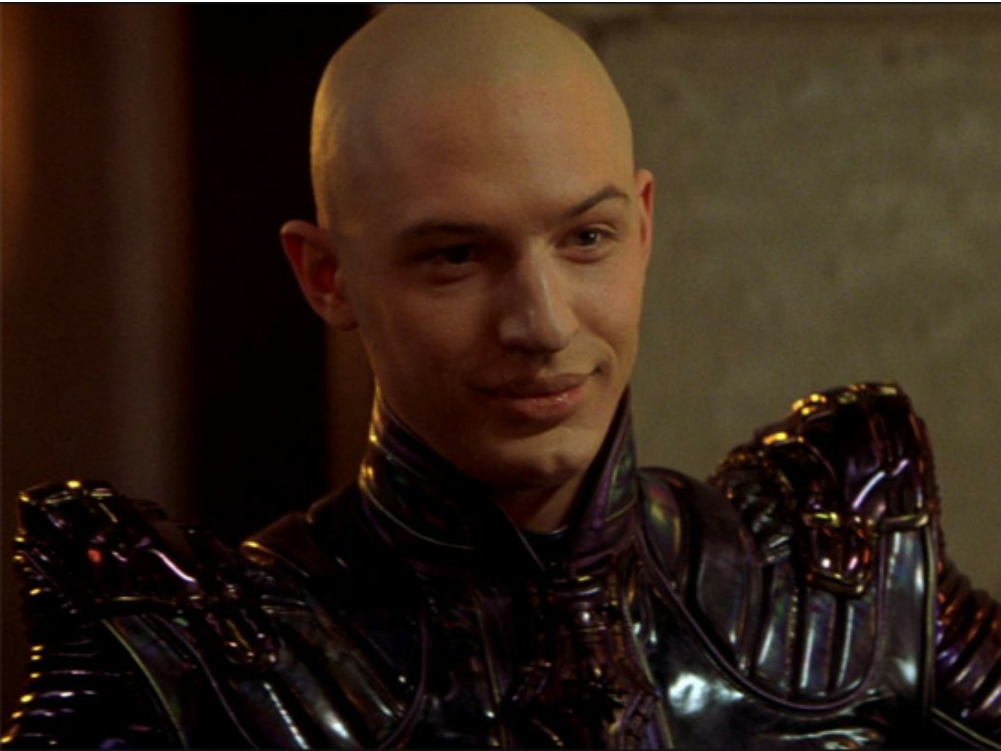 Romulan bad guy Shinzon (Tom Hardy) in Star Trek: Nemesis (2002)