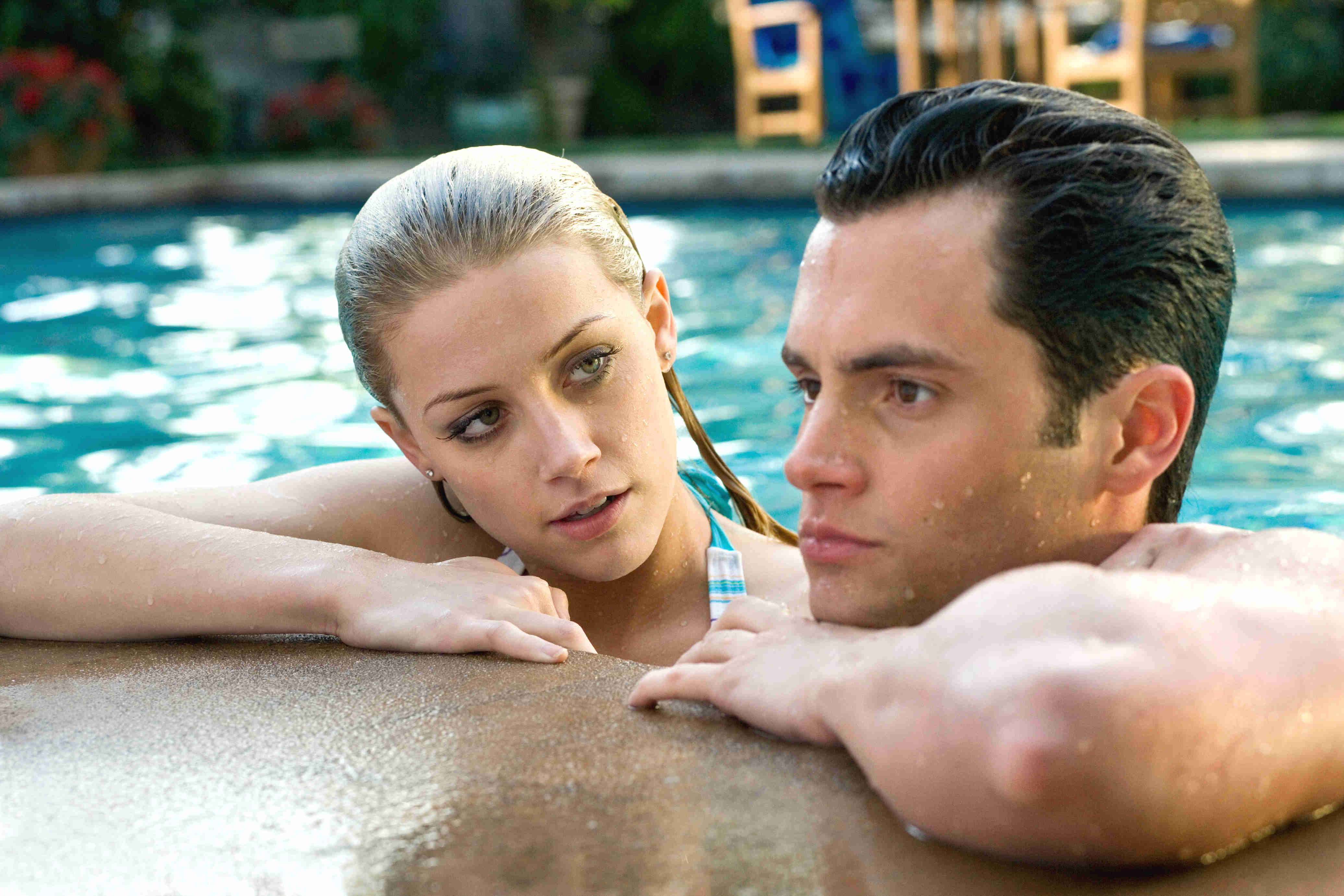 Penn Badgley as the stepson along with girlfriend Amber Heard in The Stepfather (2009)