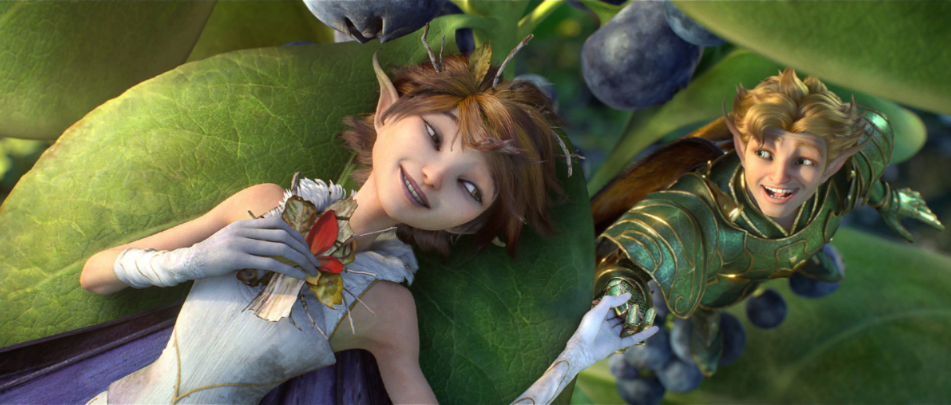 The Fairy King's daughter Marianne and her betrothed Roland in Strange Magic (2015)