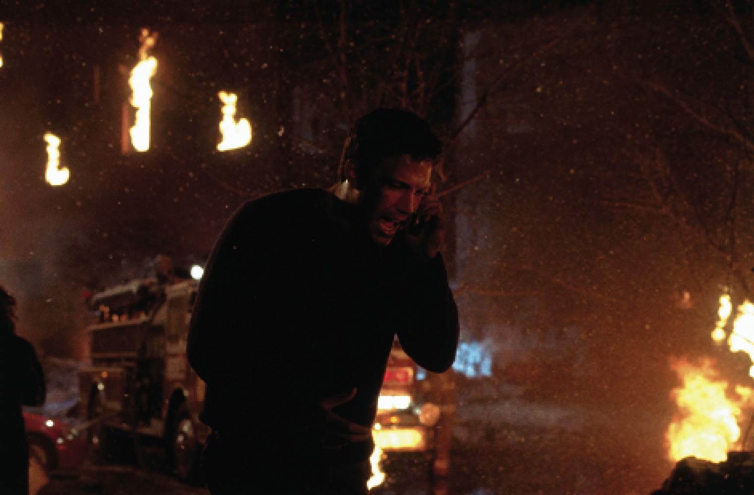 Jack Ryan (Ben Affleck) runs through the aftermath of a nuclear strike in The Sum of All Fears (2002)