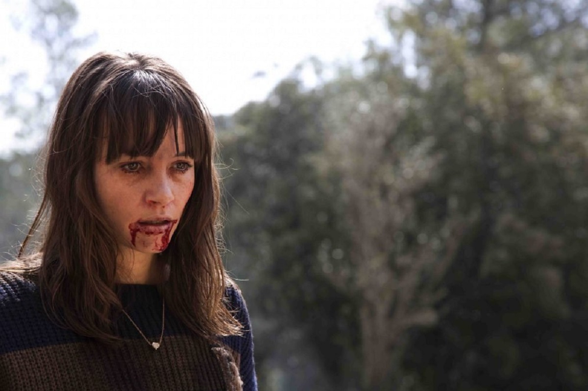 An infected Jocelin Donahue in Summer Camp (2015)