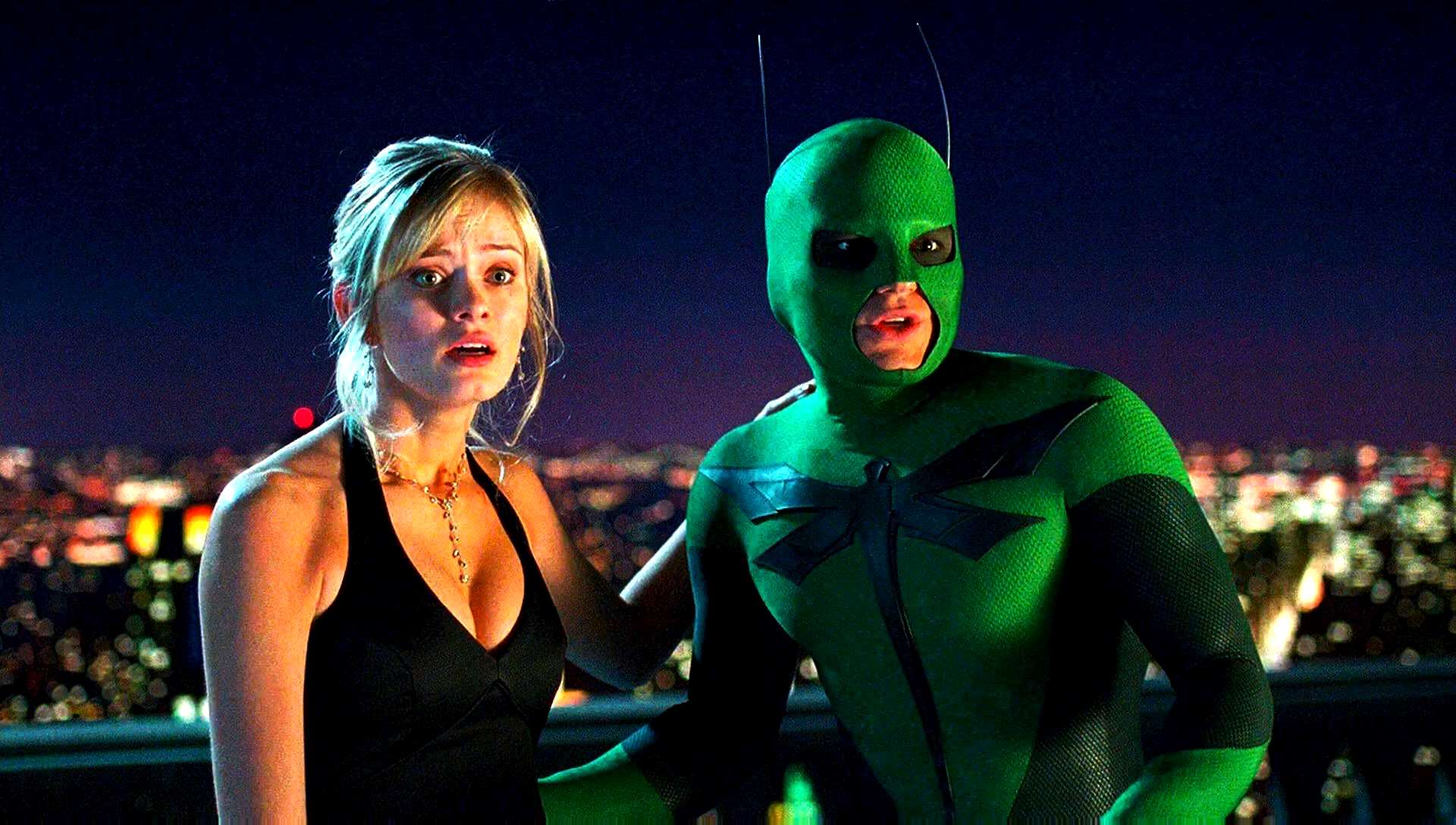 Sara Paxton, Drake Bell as The Dragonfly in Superhero Movie (2008)