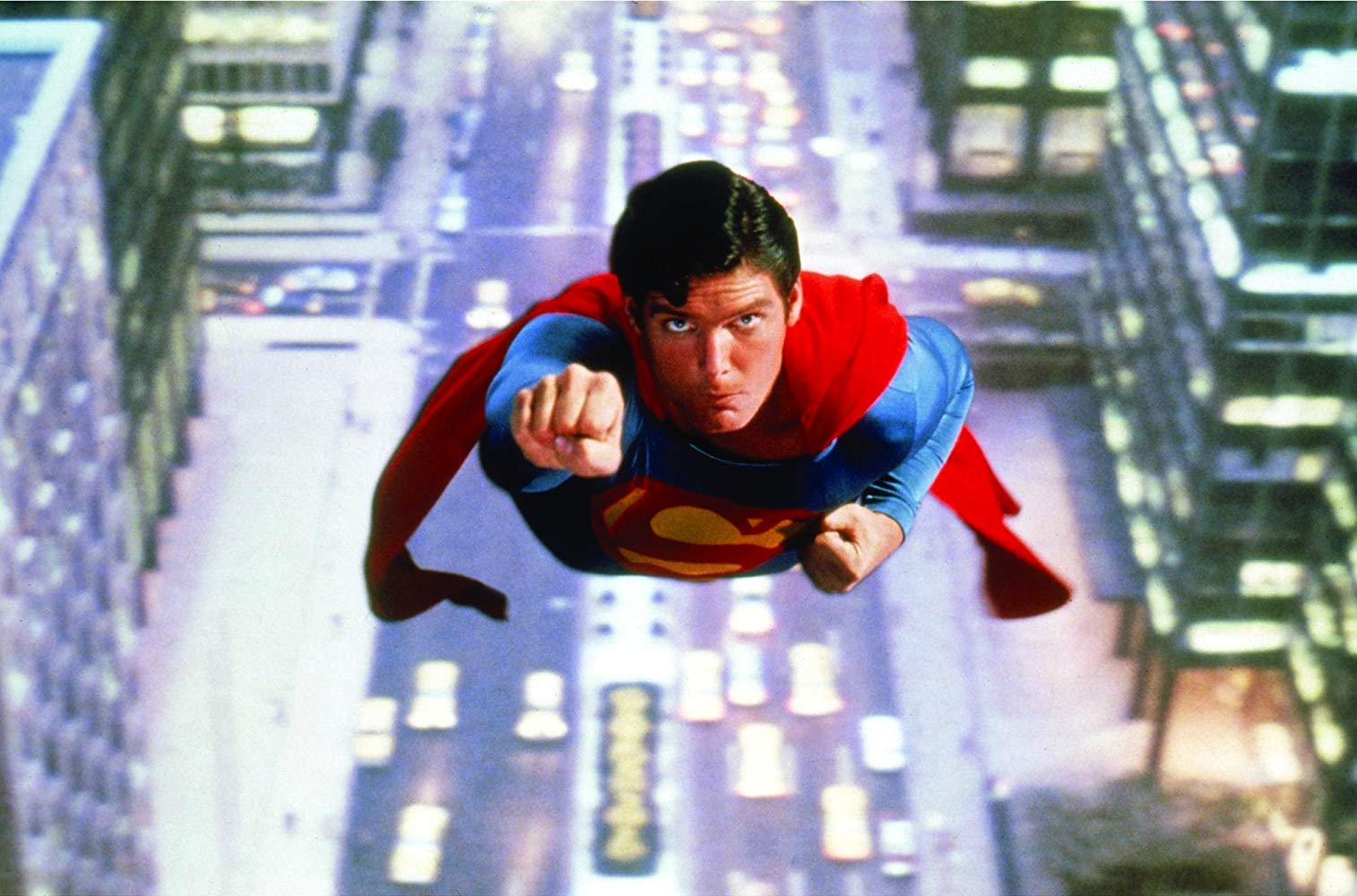 Christopher Reeve takes flight in Superman (1978)