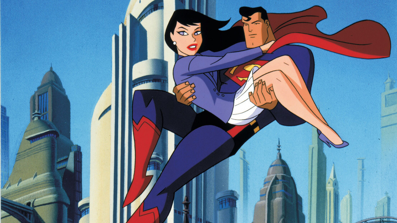 Superman (voiced by Tim Daly) and Lois Lane (voiced by Dana Delany) in Superman The Last Son of Krypton (1996)