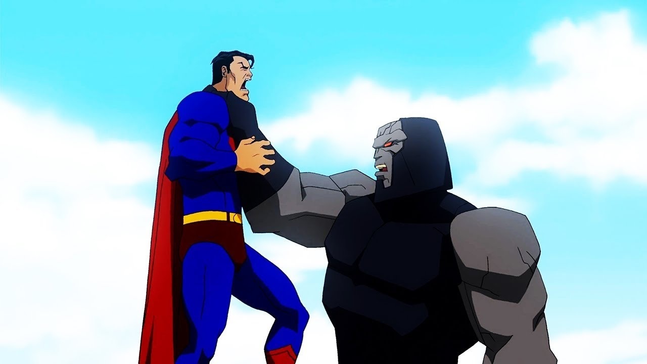 Superman faces Darkesid in Superman and Batman Apocalypse (2010)