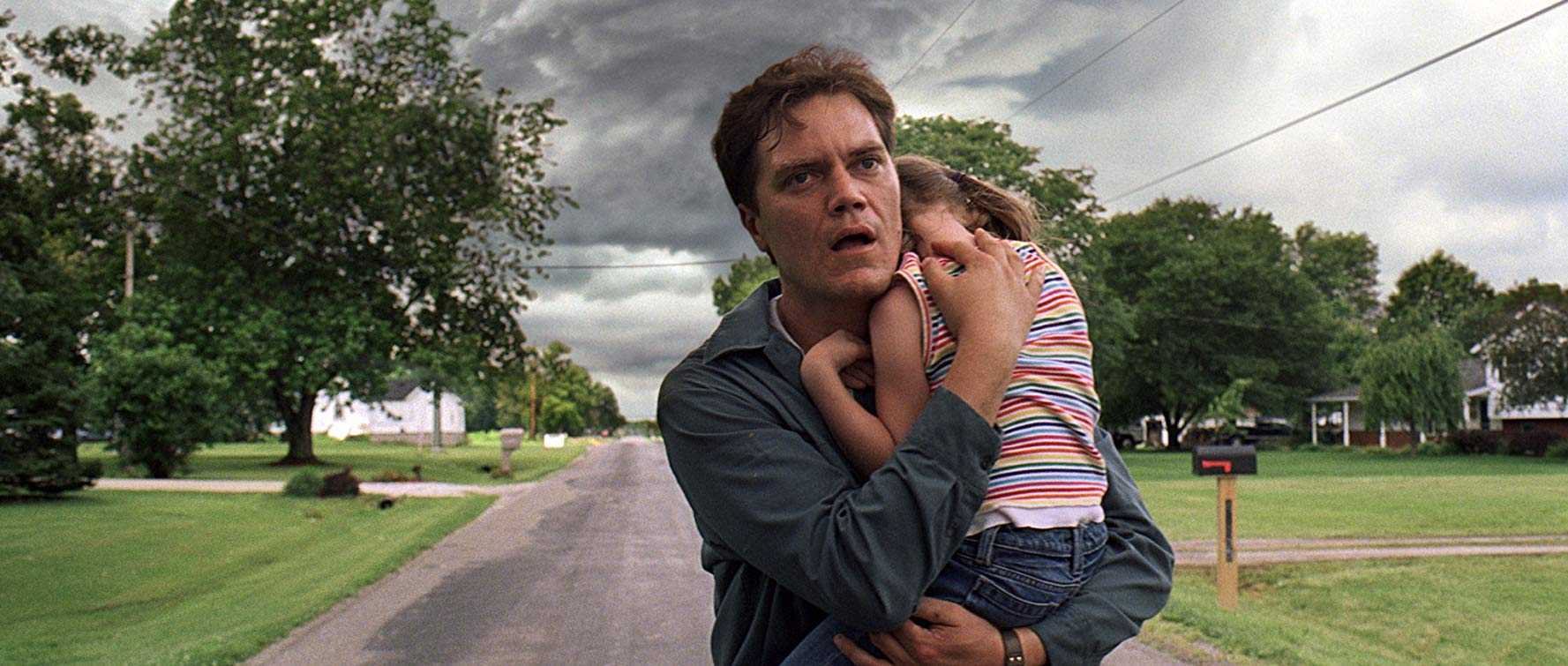 Michael Shannon with daughter Tova Stewart has vision of the coming storm in Take Shelter (2011)