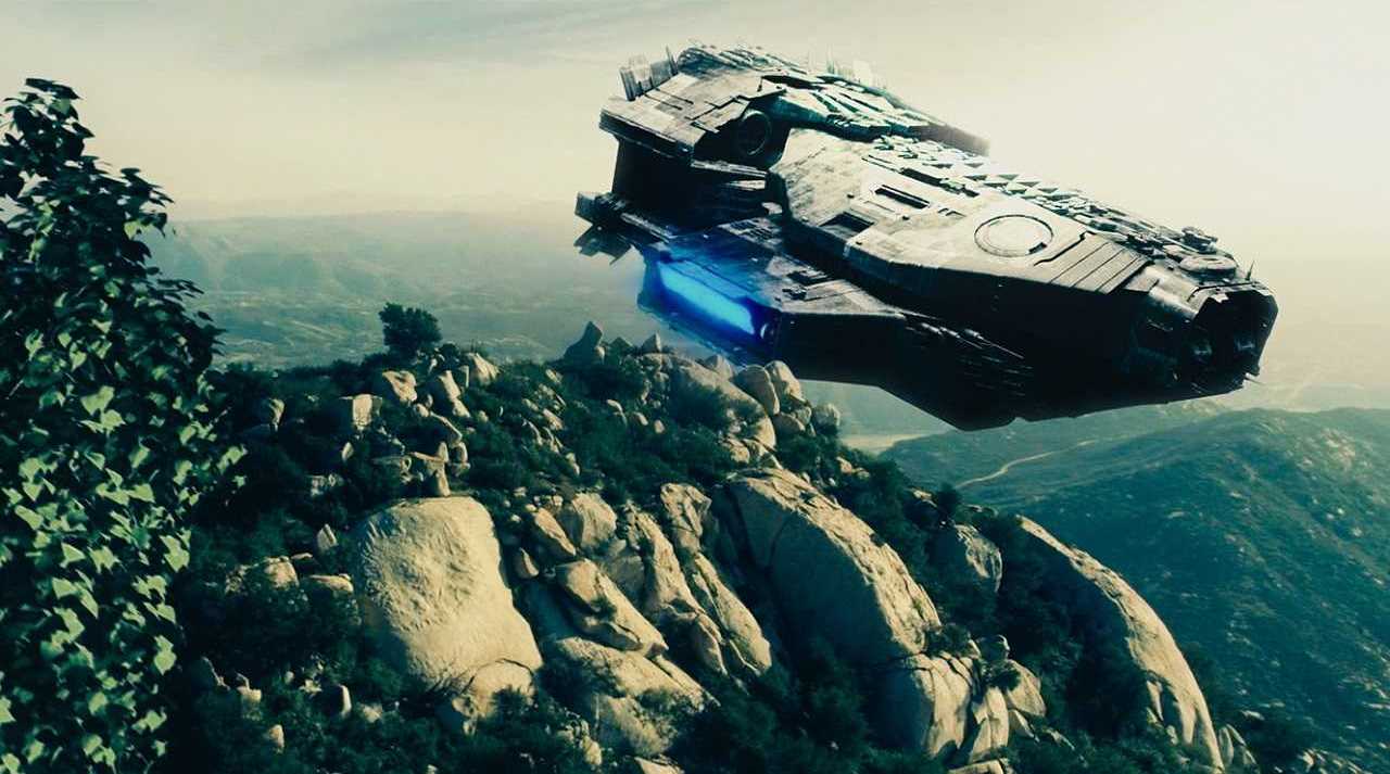 An alien invader's ship in Taking Earth (2017)