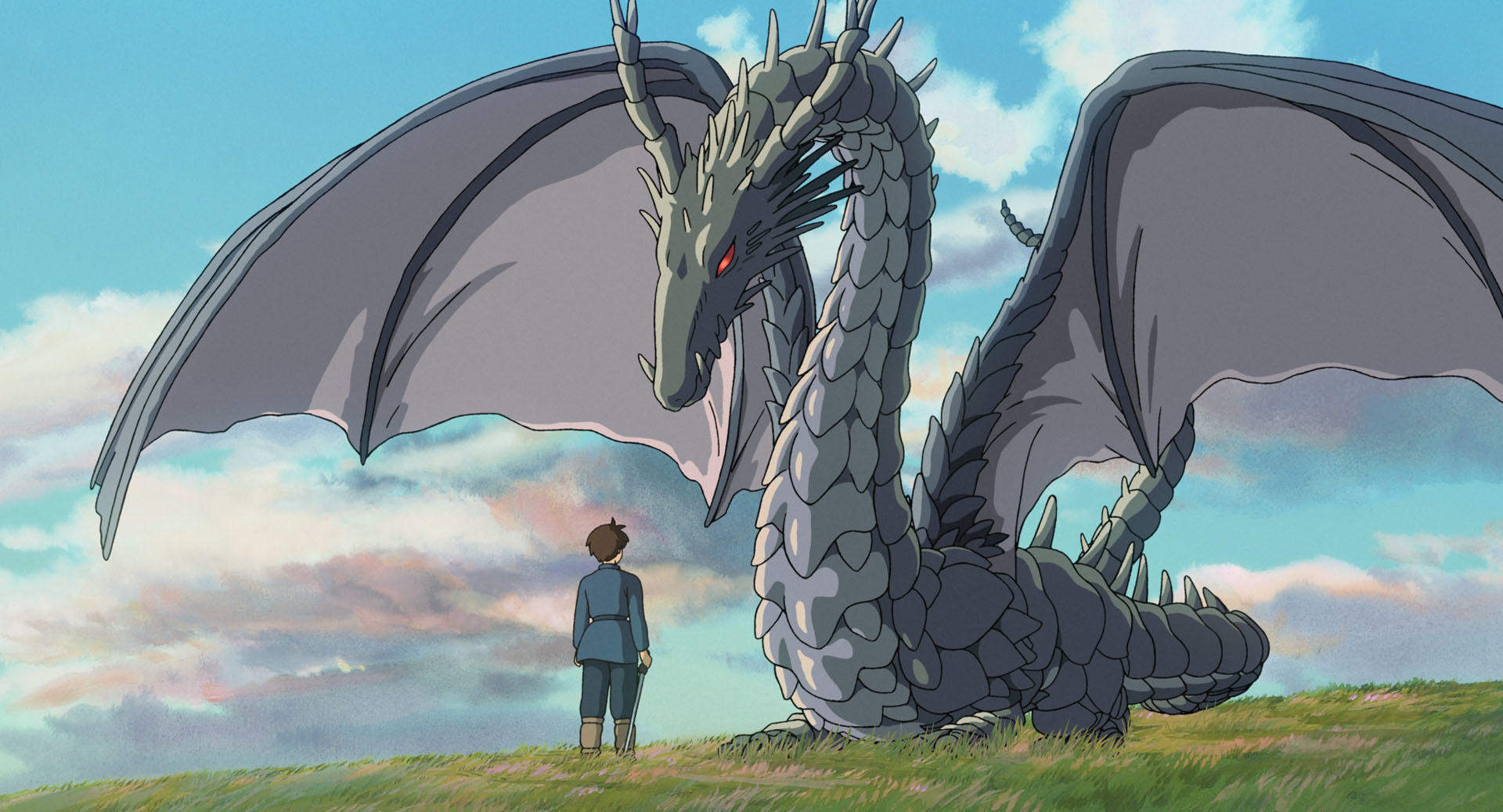 Arren faces the dragon in Tales from Earthsea (2006)