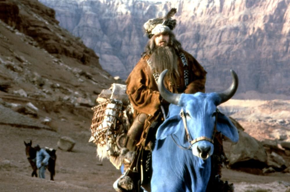 Olive Platt as Paul Bunyan riding on Blue in Tall Tale (1995)