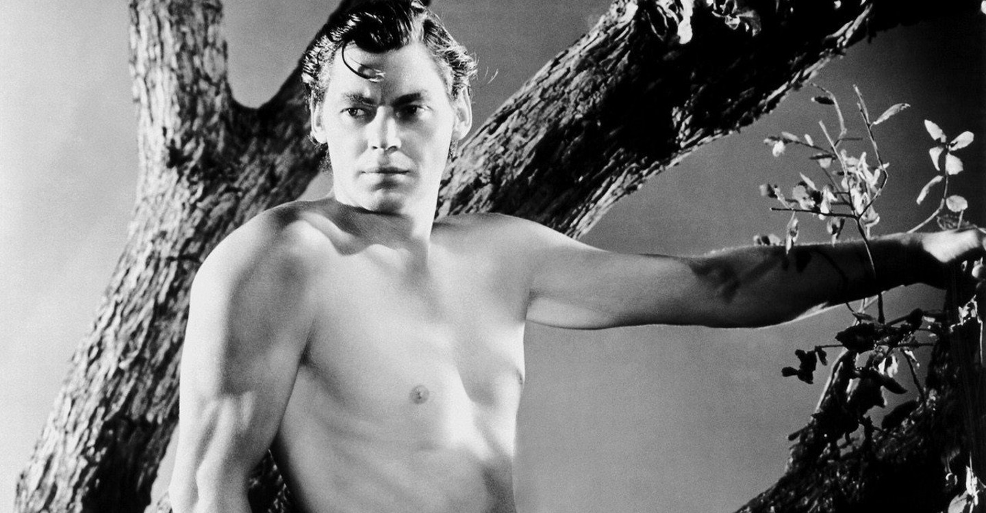 Johnny Weissmuller in his first appearance as Tarzan the Ape Man (1932)