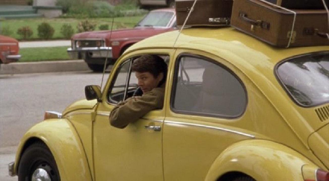 Ted Bundy (Michael Reilly Burke) in his familiar VW Bug in Ted Bundy (2002)