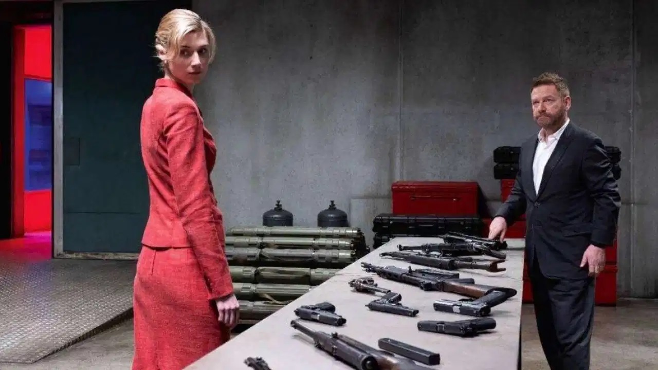 Katherine ‘Kat’ Barton (Elizabeth Debicki) and Andrei Sator (Kenneth Branagh) in Tenet (2020)