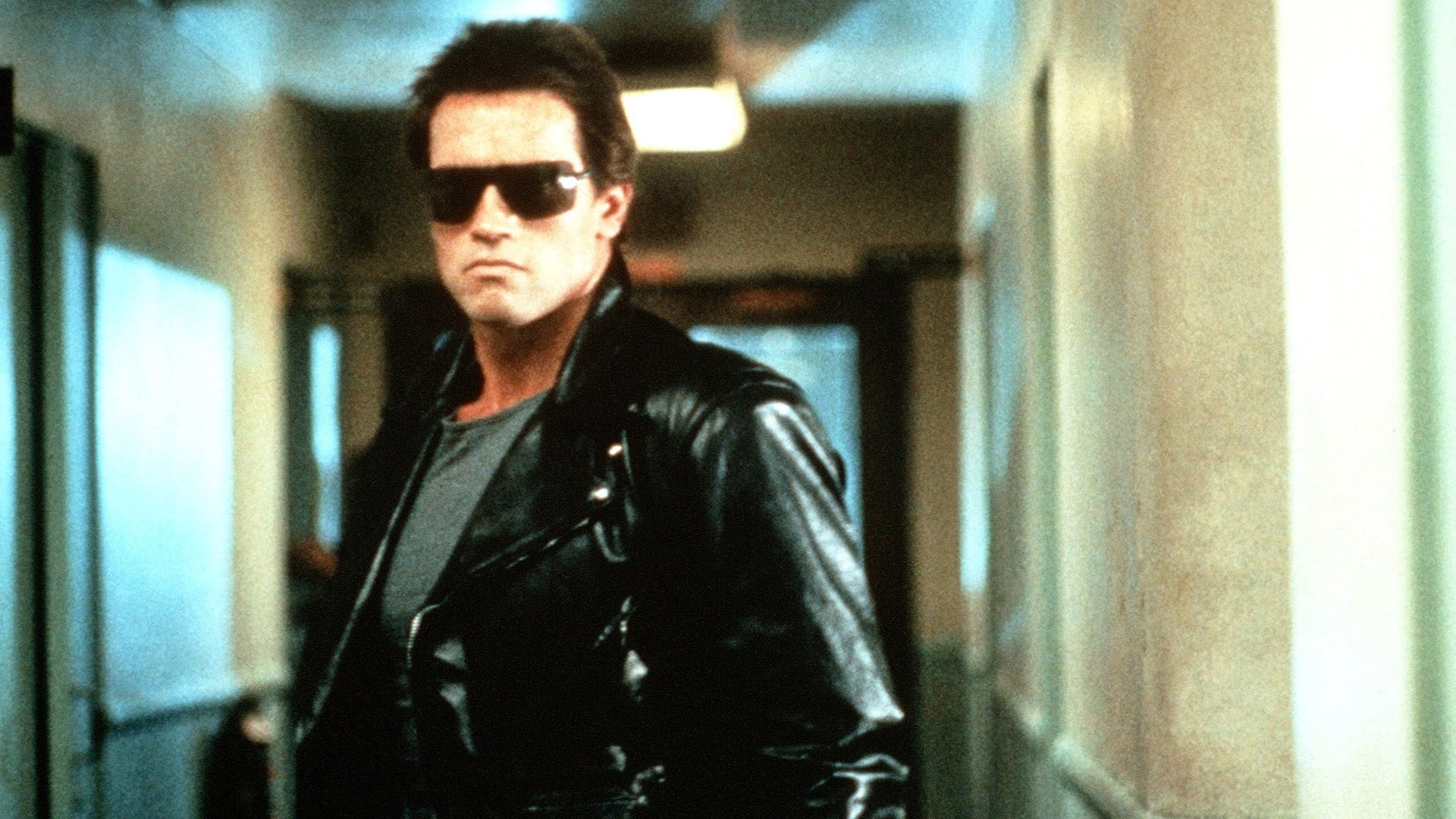 Arnold Schwarzenegger as The Terminator (1984) poster