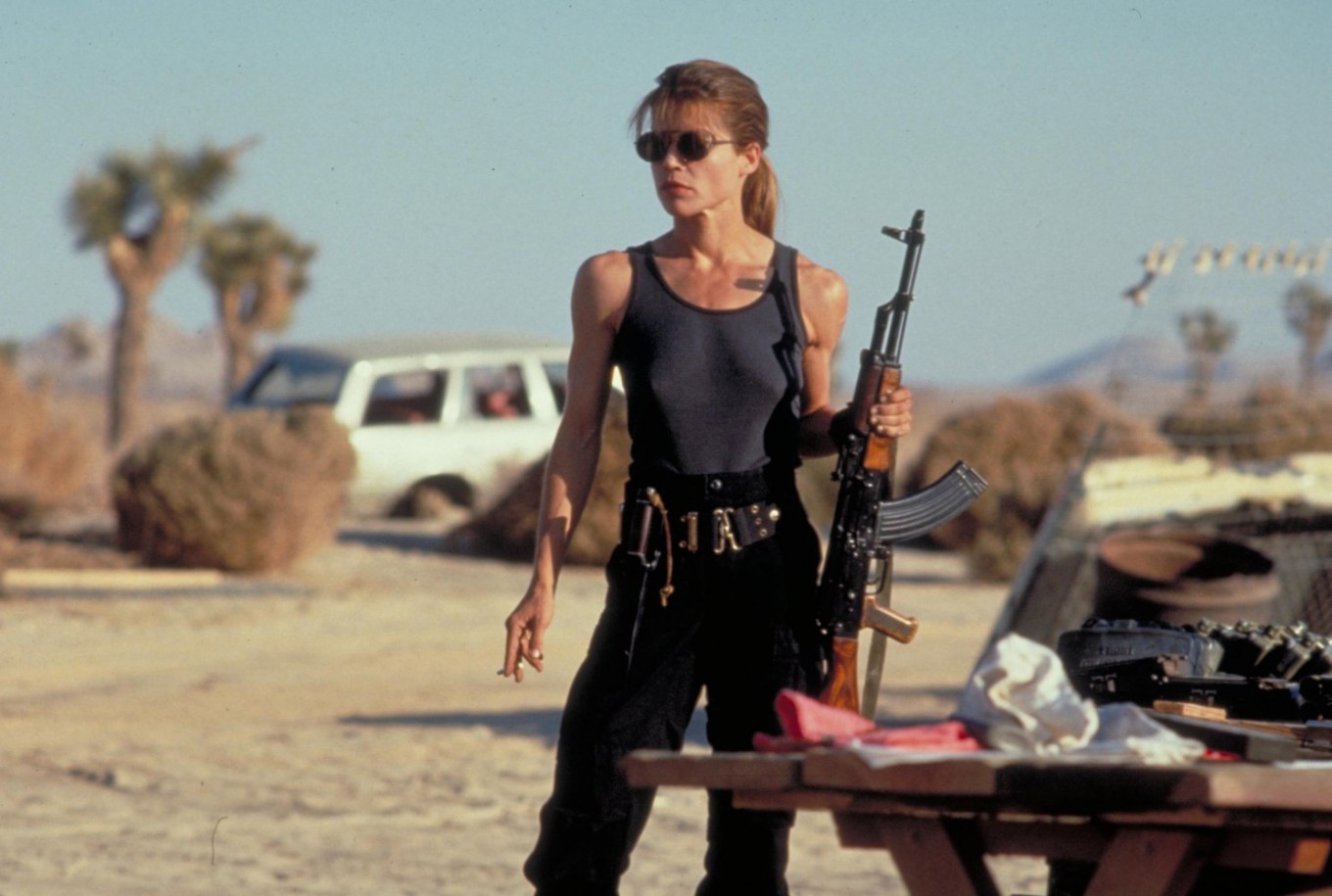 Sarah Connor (Linda Hamilton) in Terminator 2 Judgment Day (1991)