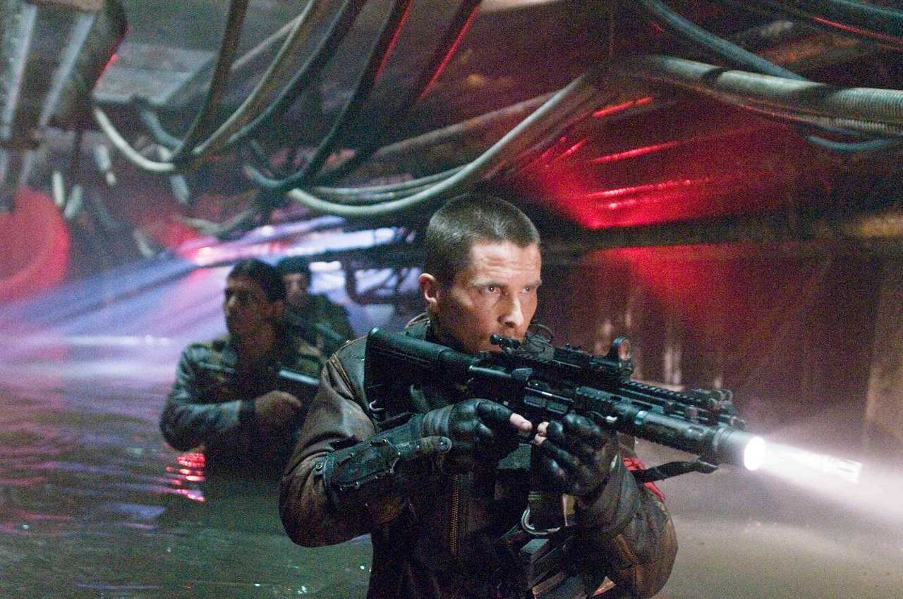 John Connor (Christian Bale) leads the resistance in Terminator Salvation (2009)