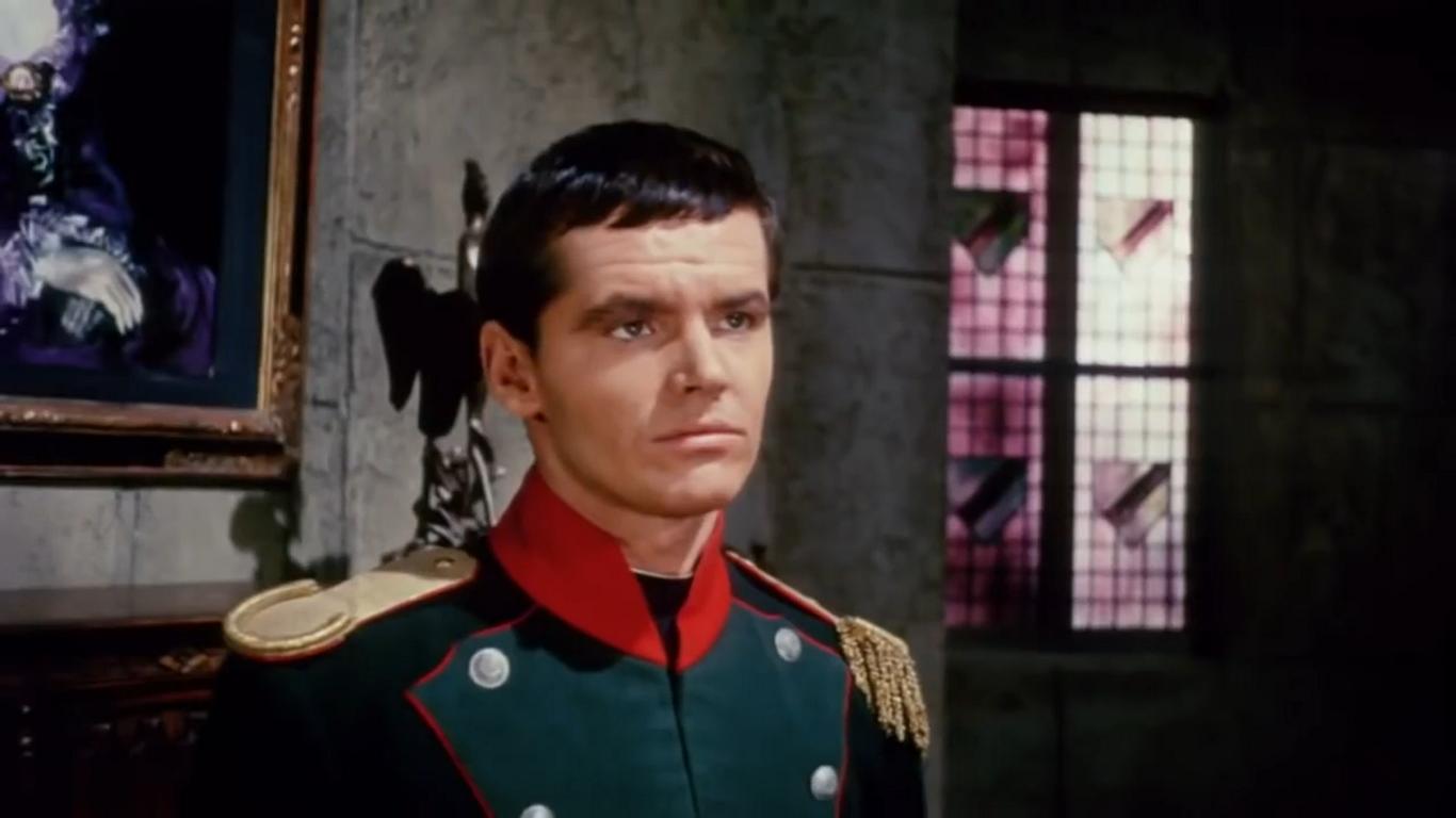 Jack Nicholson as young Napoleonic officer Andre Duvalier in The Terror (1963)