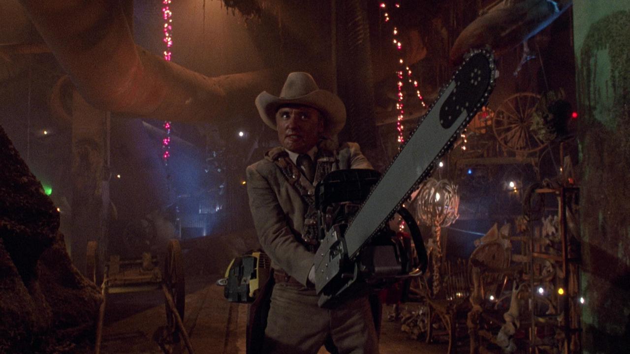 Dennis Hopper as Texas Ranger Lefty Enright in The Texas Chainsaw Massacre 2 (1986)