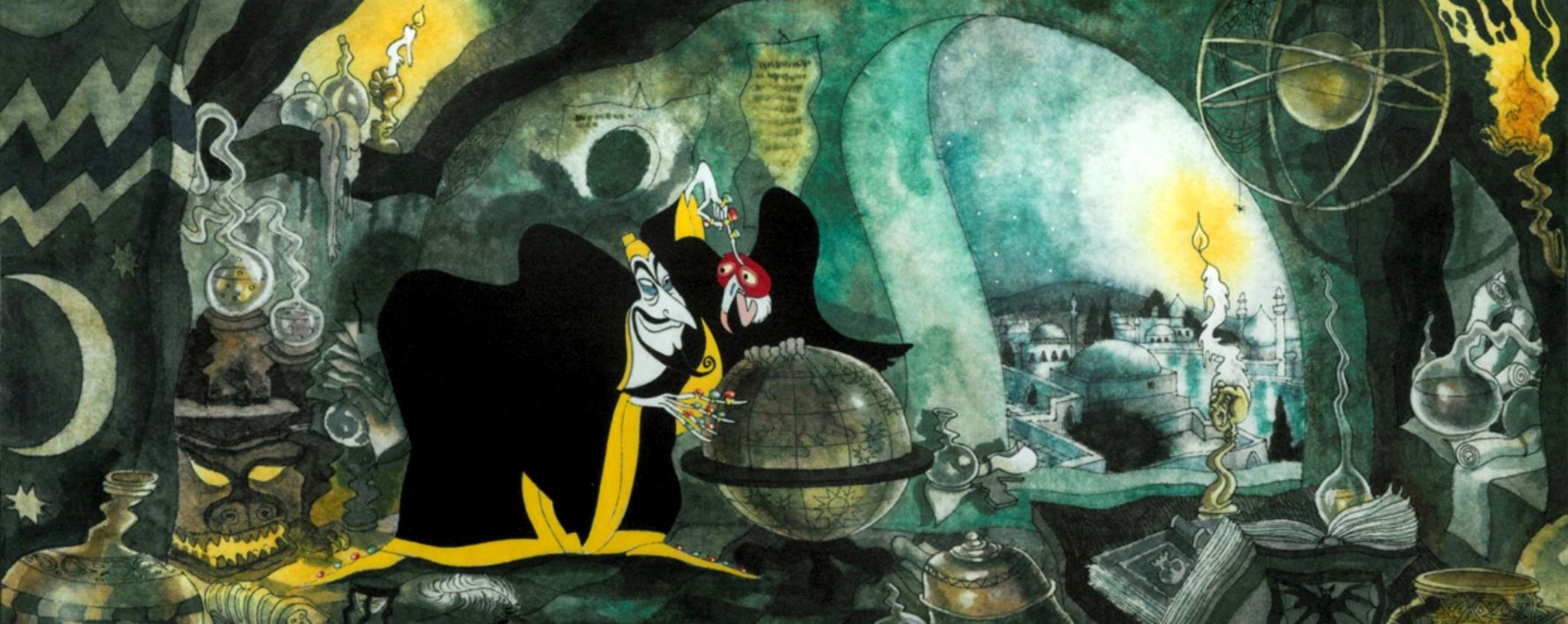 The vizier Zigzag (voiced by Vincent Price) in The Thief and the Cobbler (1994)