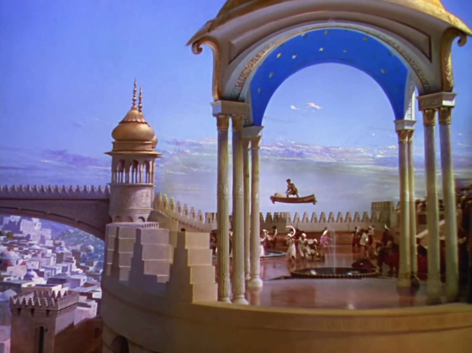 Flying carpets in The Thief of Bagdad (1940) - one of the screen's purest evocations of the Arabian Nights fantasy