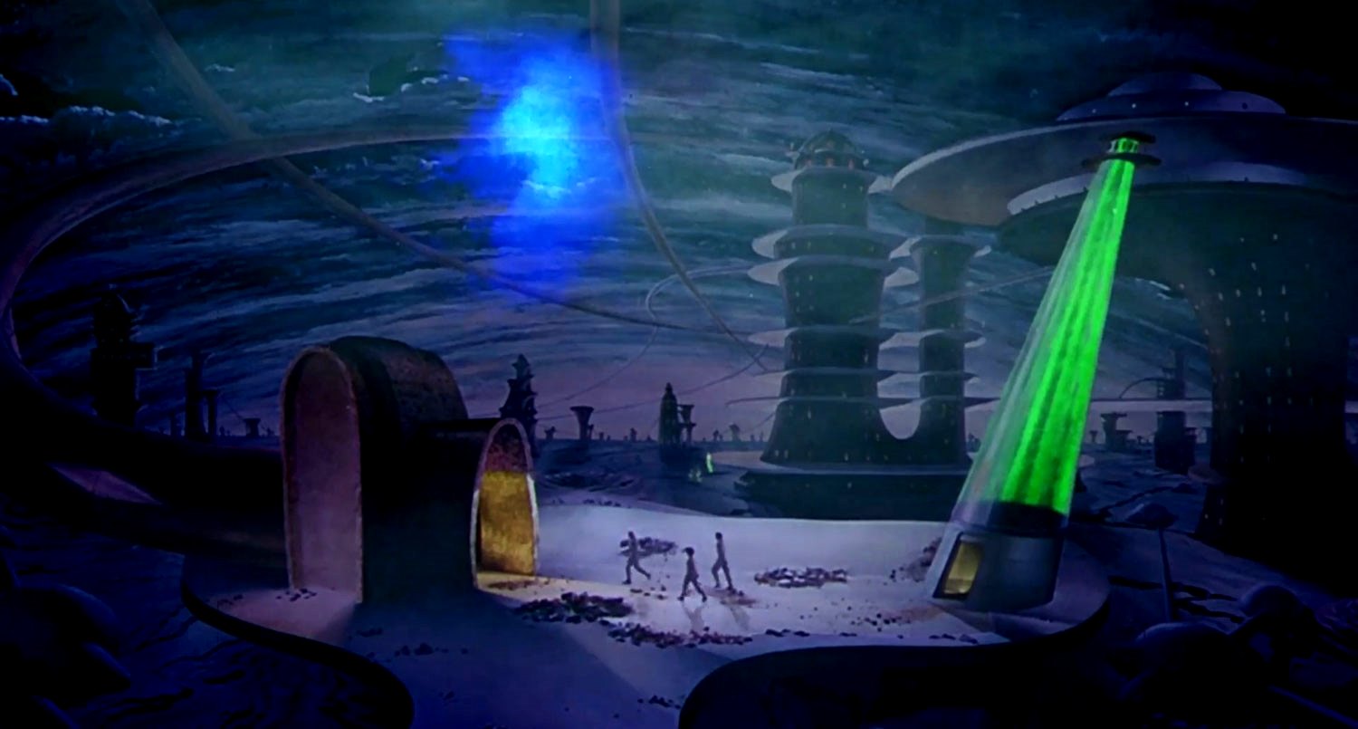 The war torn underground city of Metaluna in This Island Earth (1955)