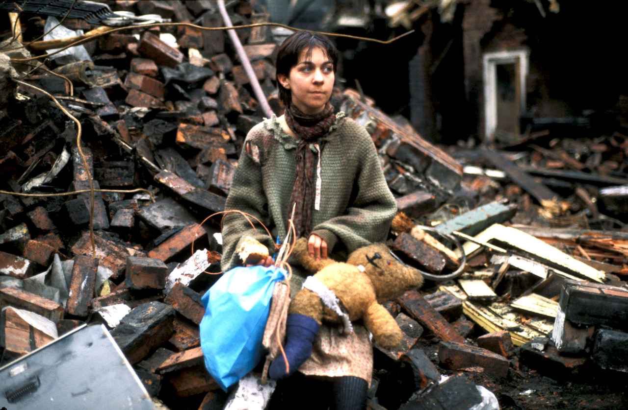 Victoria O'Keefe as a survivor in the ruins in Threads (1984)