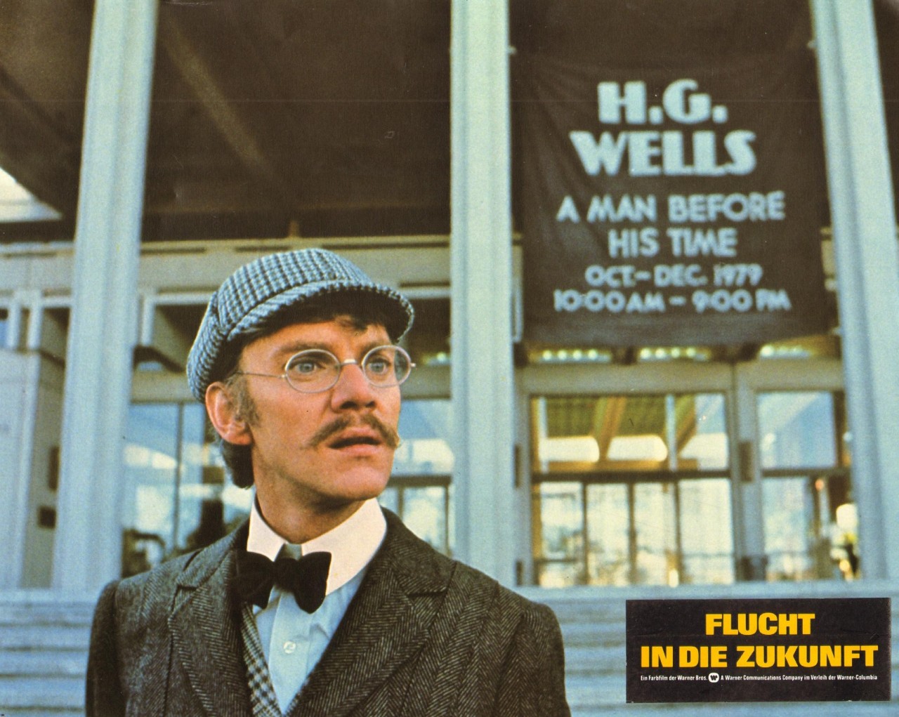 H.G. Wells (Malcolm McDowell) emerges in the present-day in Time After Time (1979)