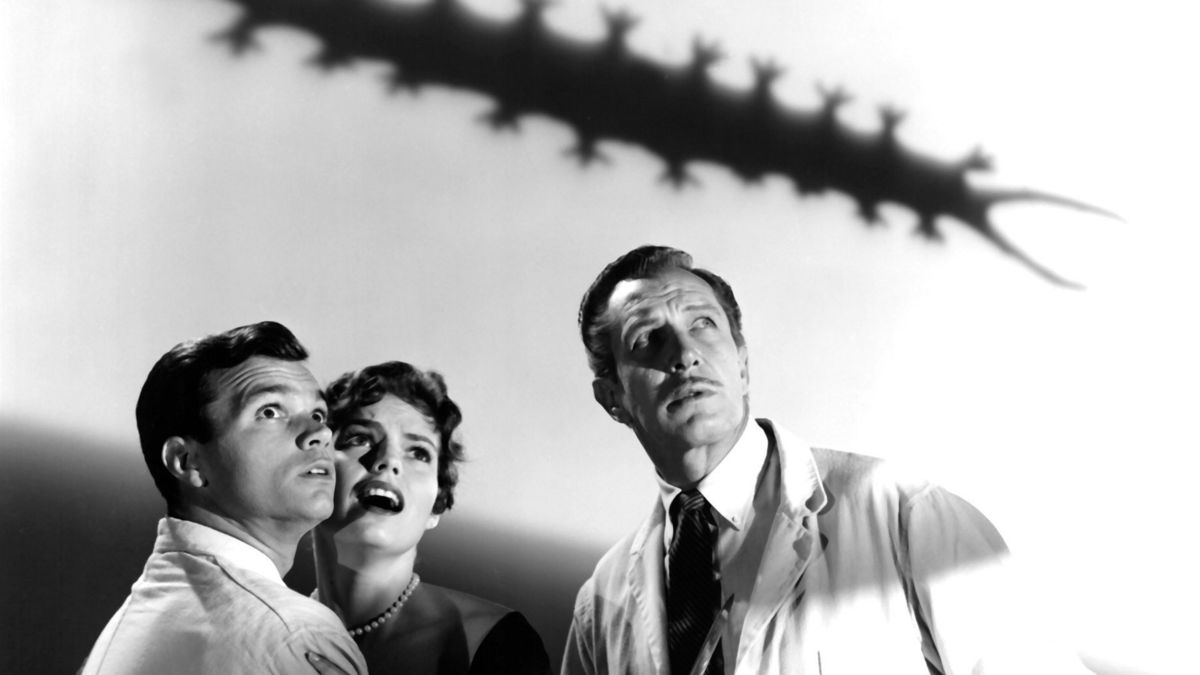 Darryl Hickman, Pamela Lincoln and Vincent Price in The Tingler (1959)