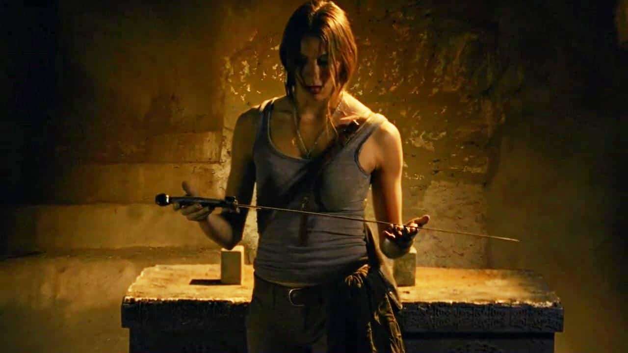 Gina Vitori as Alabama ‘Ally’ Channing, The Asylum's mockbuster equivalent of Lara Croft in Tomb Invader (2018)