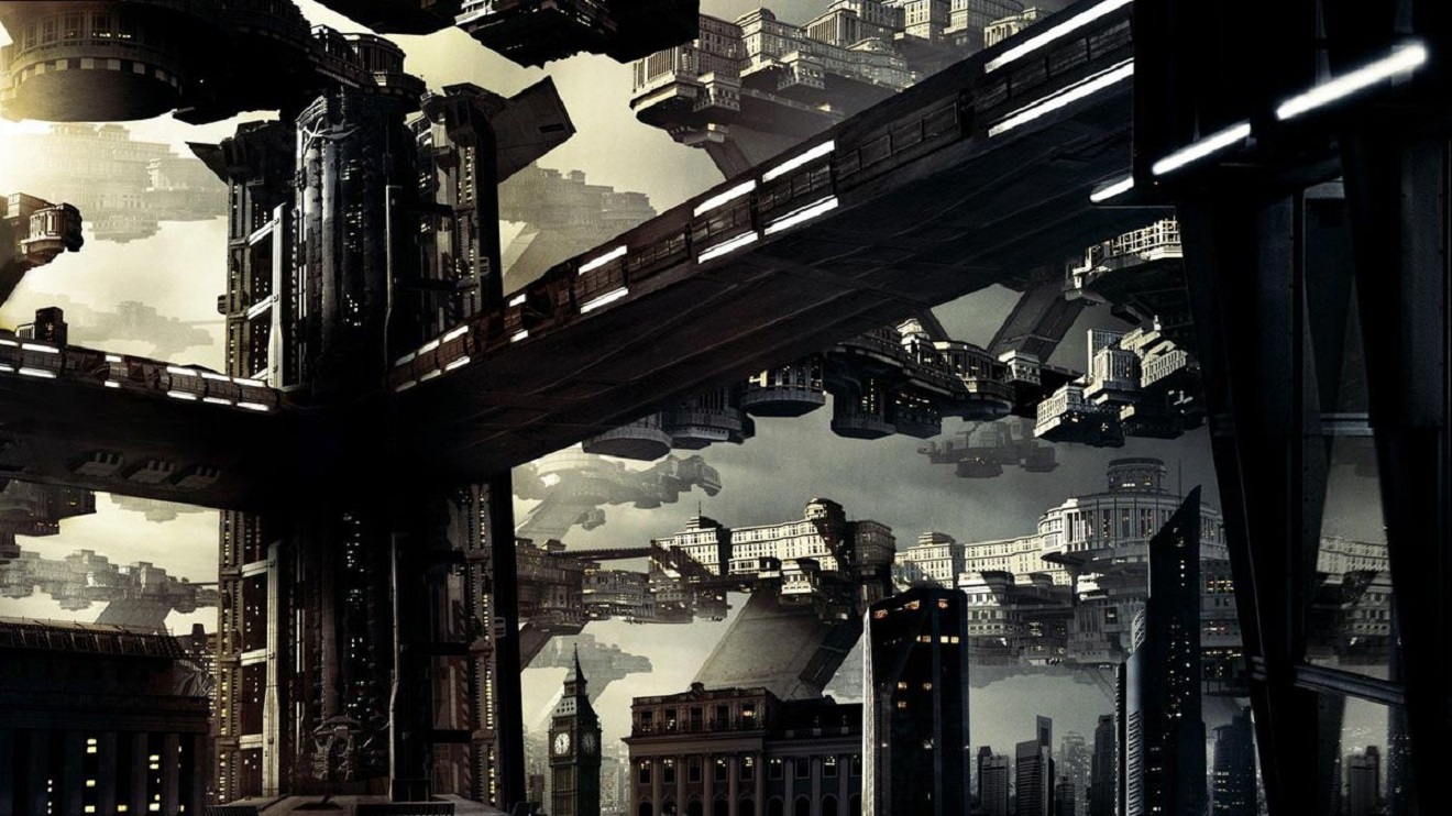 The designs for the city of the future in Total Recall (2012)