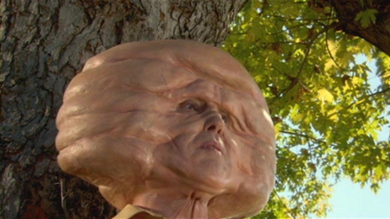 An invading alien forehead in Trail of the Screaming Forehead (2007)