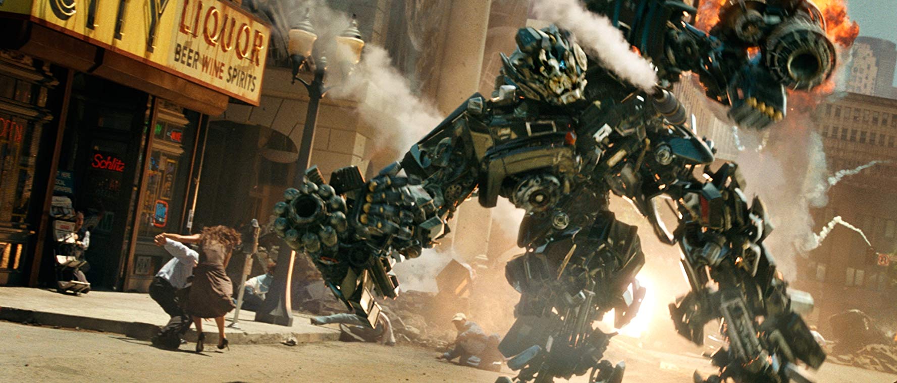 Copious mass destruction in Transformers (2007)