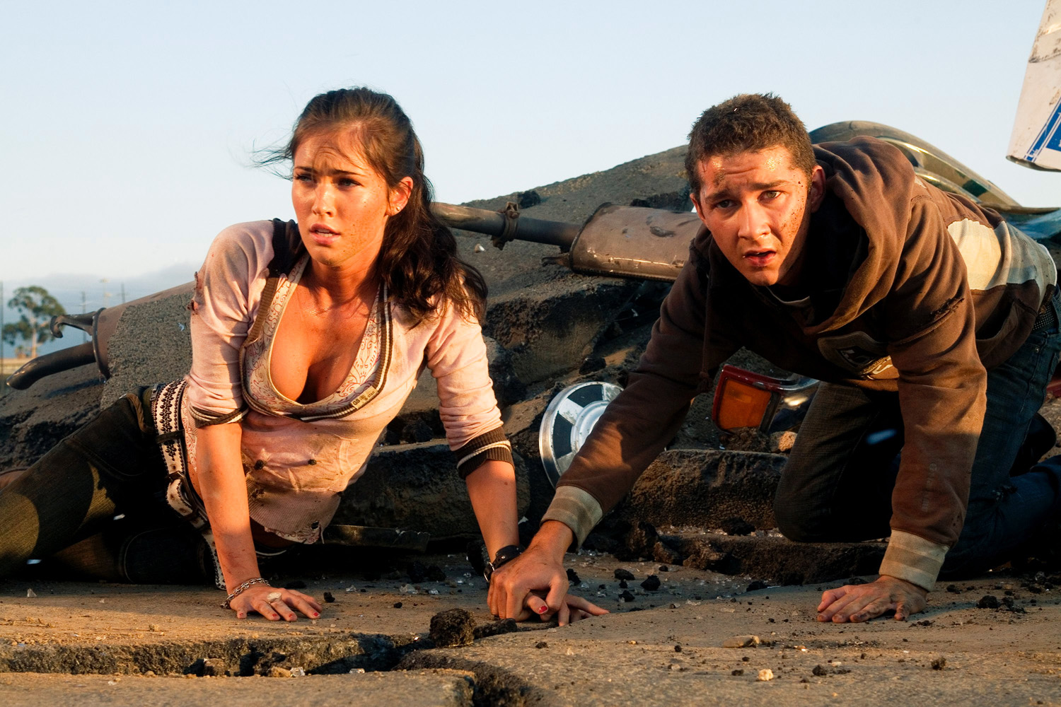 Megan Fox, Shia LaBeouf in Transformers (2007)