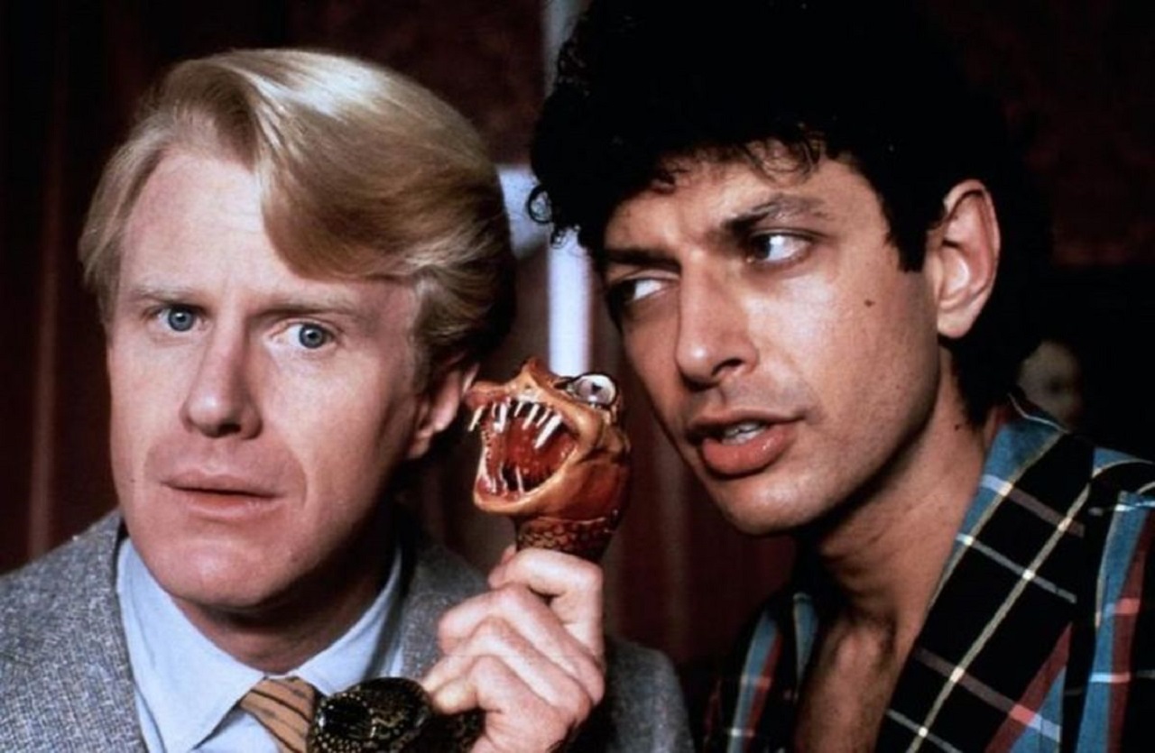 Ed Begley Jr and Jeff Goldblum in Transylvania 6-5000 (1985)