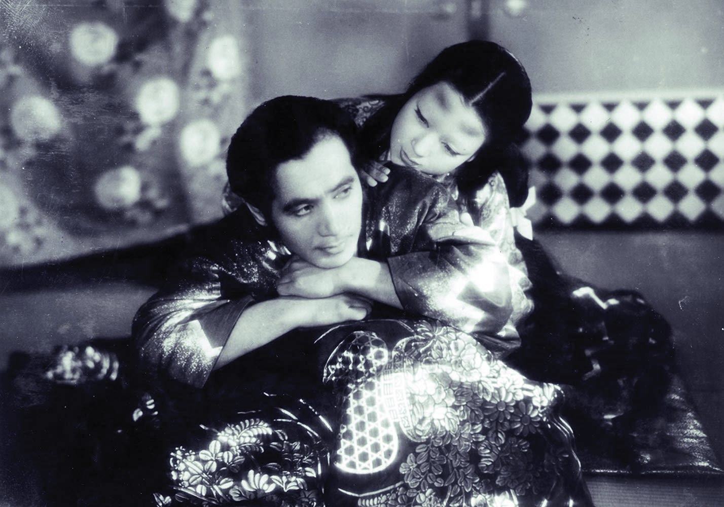 Samurai Masayuki Mori and the ghostly Machiko Kyo in Ugetsu Monogatari (1953)