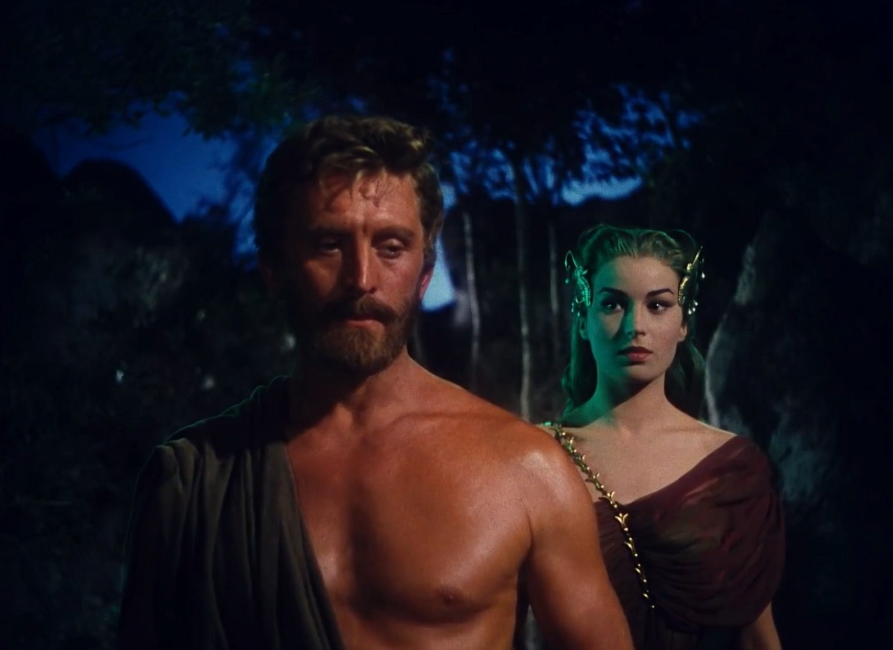 Ulysses (Kirk Douglas) and Circe (Silvana Mangano) in Ulysses (1954)