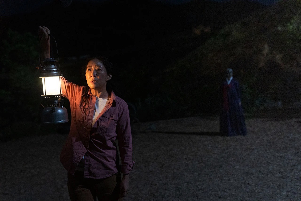 Sandra Oh and mother's ghost (MeeWha Alana Lee) in Umma (2022)