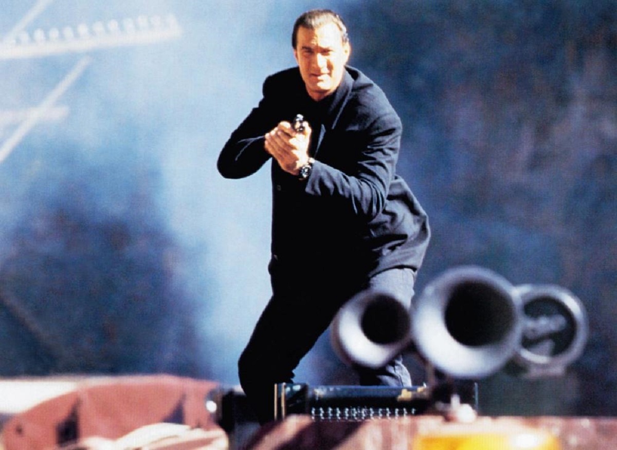 Steven Seagal as Casey Ryback, defending a train against a terrorist takeover in Under Siege 2: Dark Territory (1995)