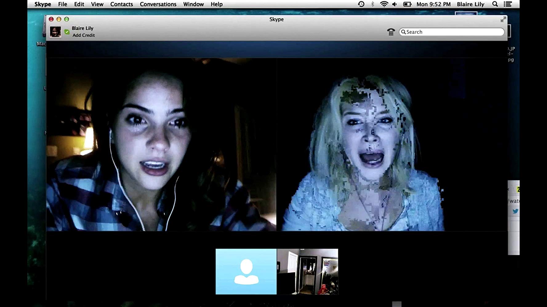 Shelley Hennig, Renee Olstead in Unfriended (2014)