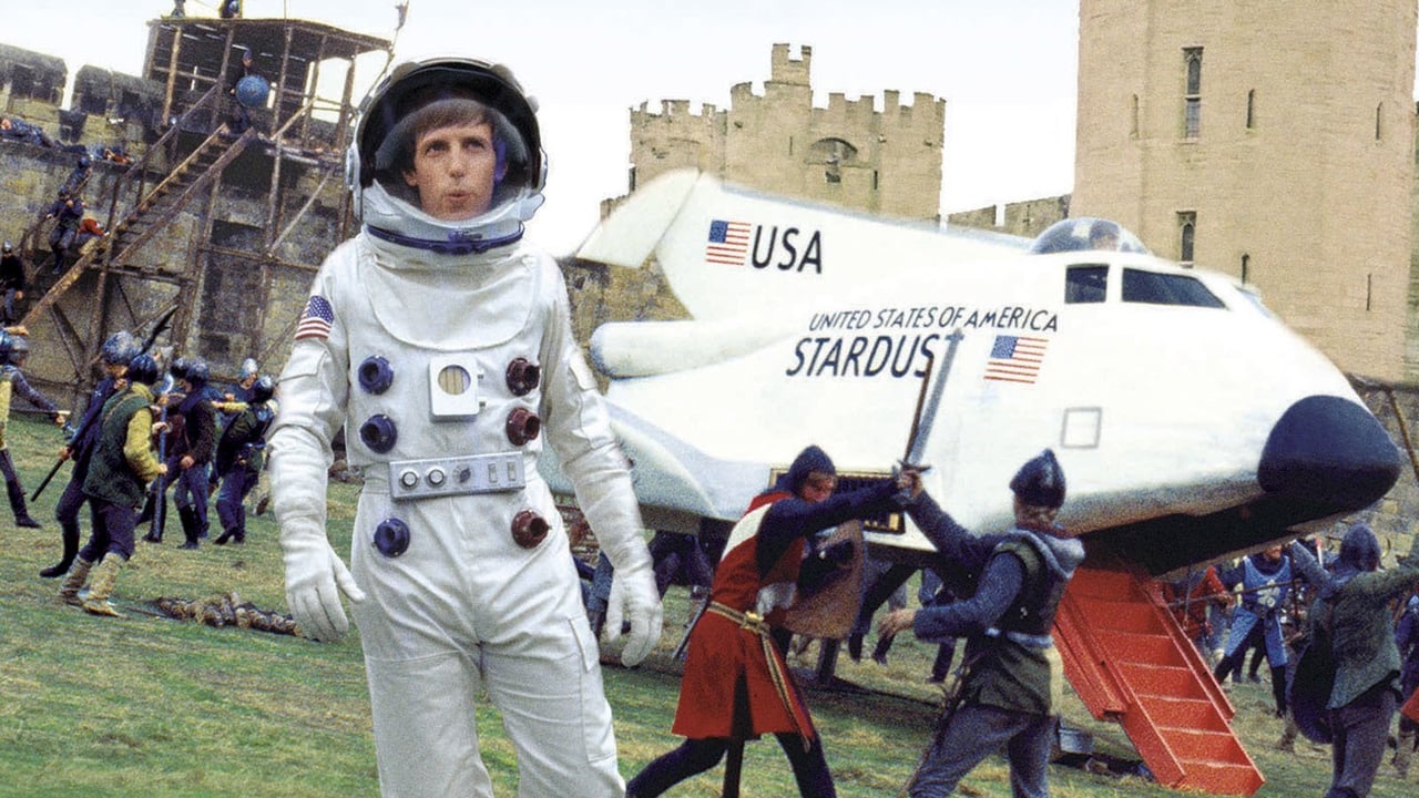 Space shuttle astronaut Dennis Dugan thrown back in time to Camelot in Unidentified Flying Oddball (1979)