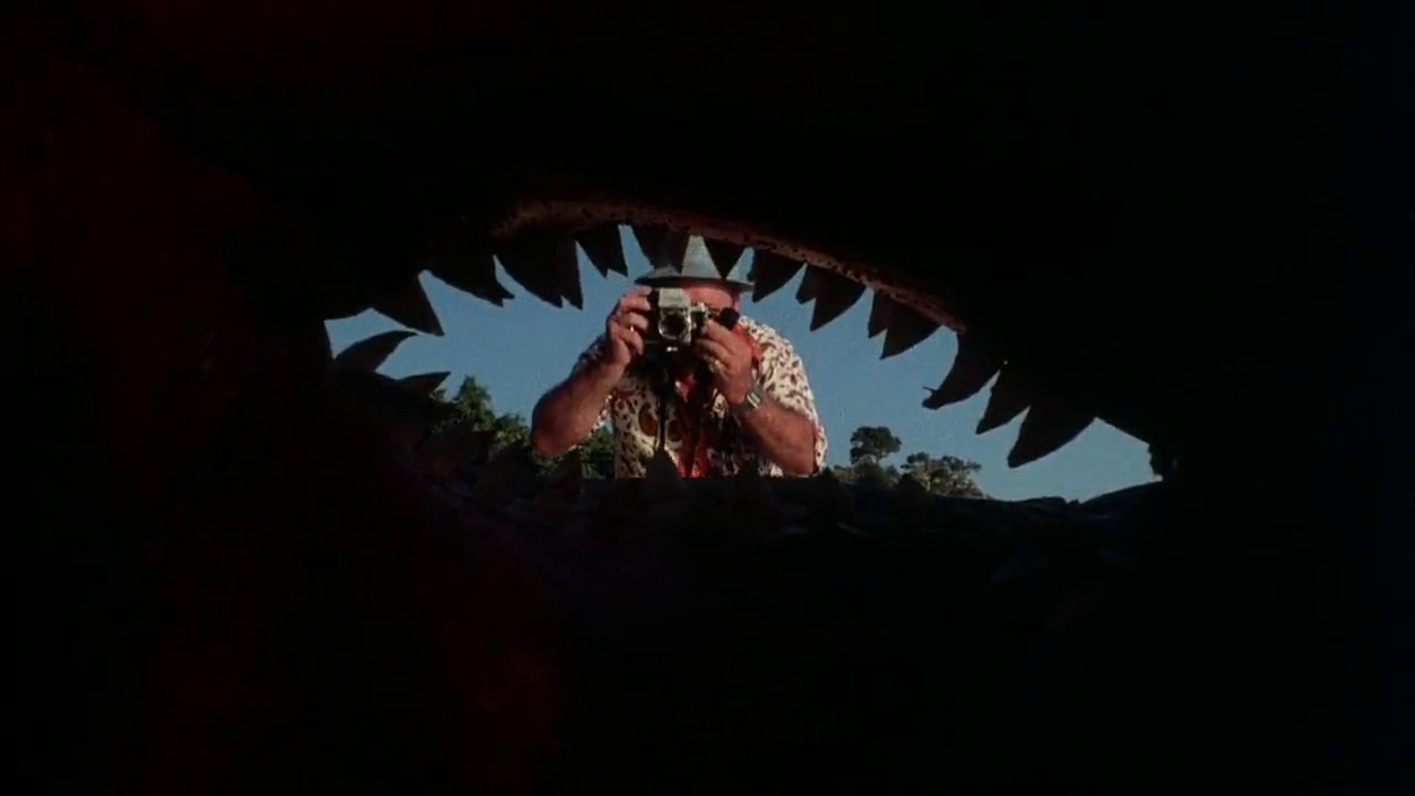 Charles Doherty photographs the giant fish in Up from the Depths (1979)