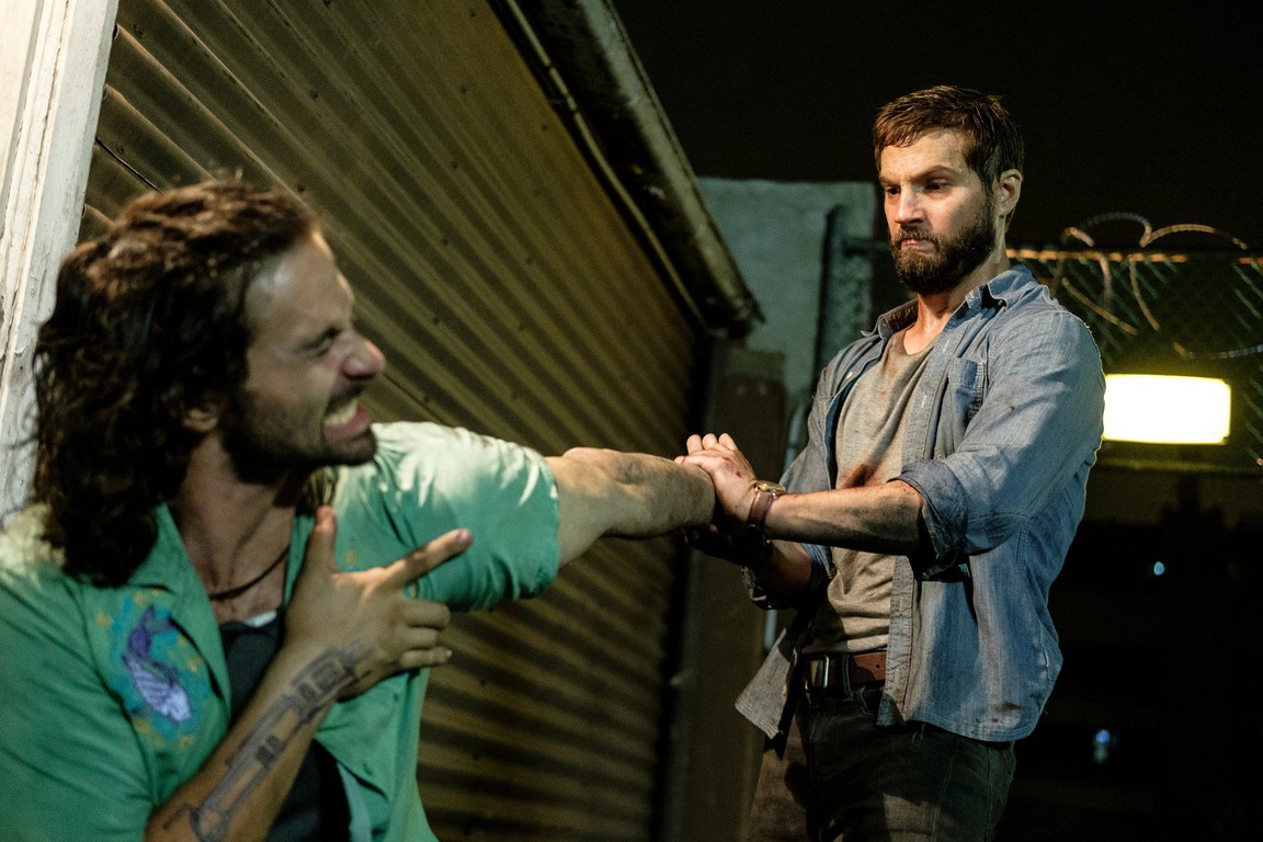 Logan Marshall-Green transformed into a lethal fighting machine with the aid of the Stem chip in Upgrade (2018)