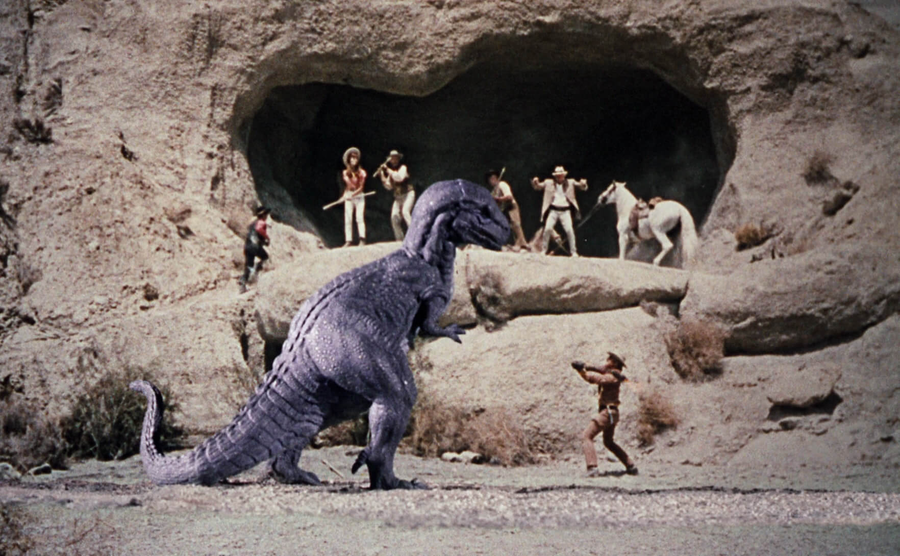 Cowboys vs dinosaurs in The Valley of Gwangi (1969)