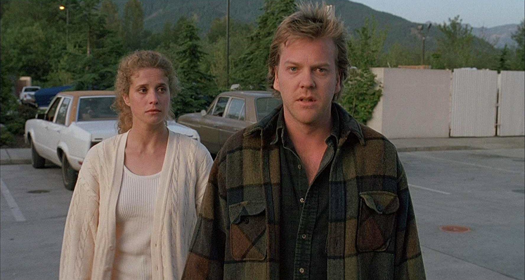 Kiefer Sutherland and Nancy Travis in The Vanishing (1993)