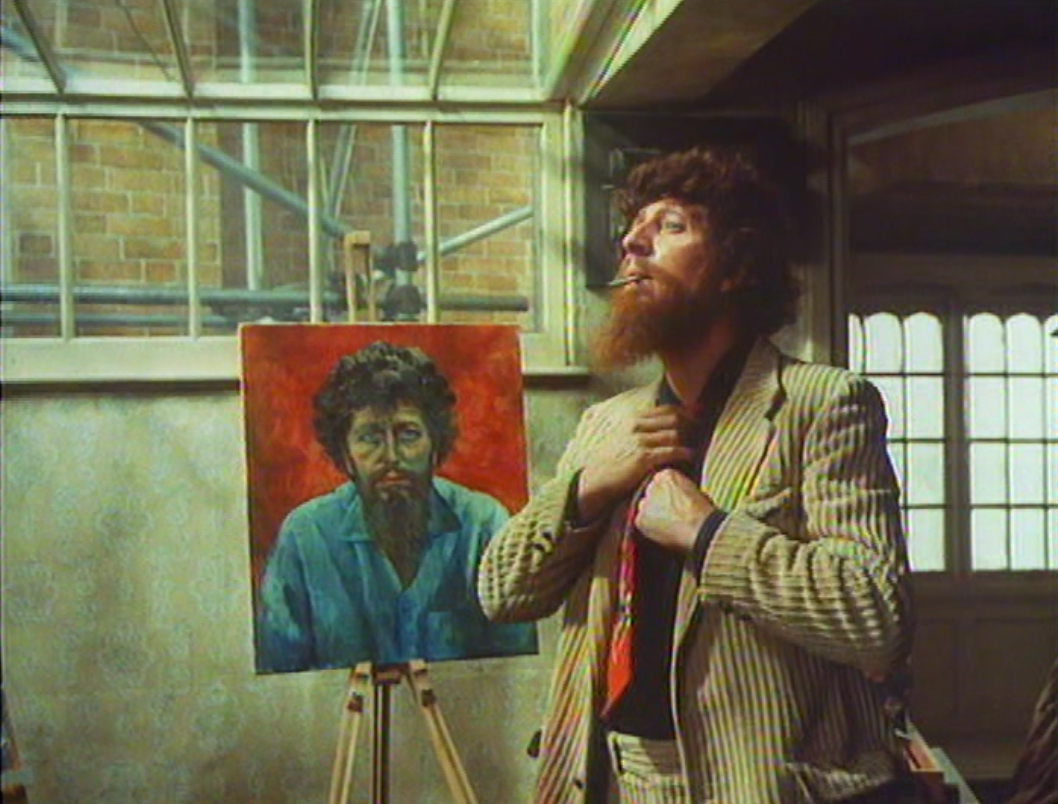 Tom Baker as a vengeful artist in The Vault of Horror (1973)