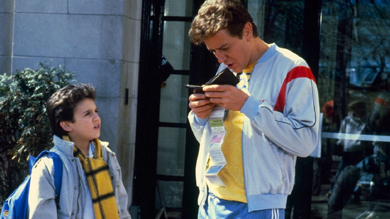 Fred Savage and Judge Reinhold as father and son swapped into the other's bodies in Vice Versa (1988)