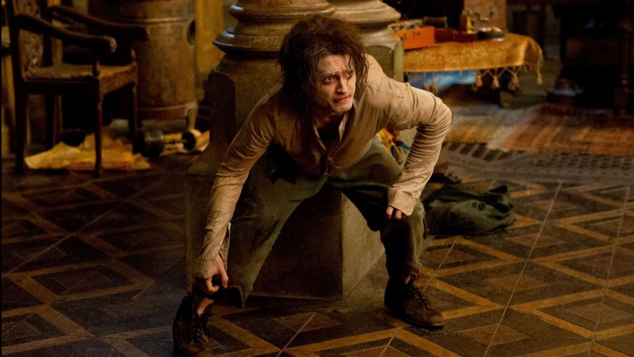 Daniel Radcliffe as the hunchback Igor in Victor Frankenstein (2015) - the only Frankenstein film in which Igor becomes the lead character