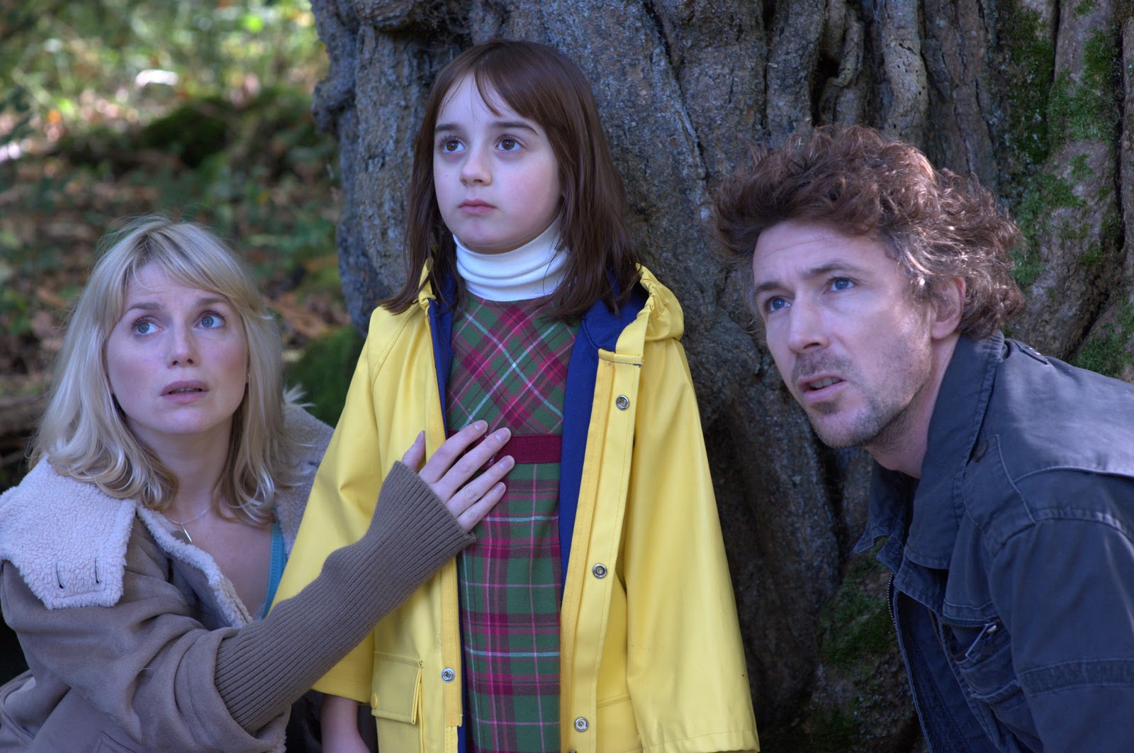 Parents Eva Birthistle and Aidan Gillen with resurrected daughter Ella Connolly in Wake Wood (2011)