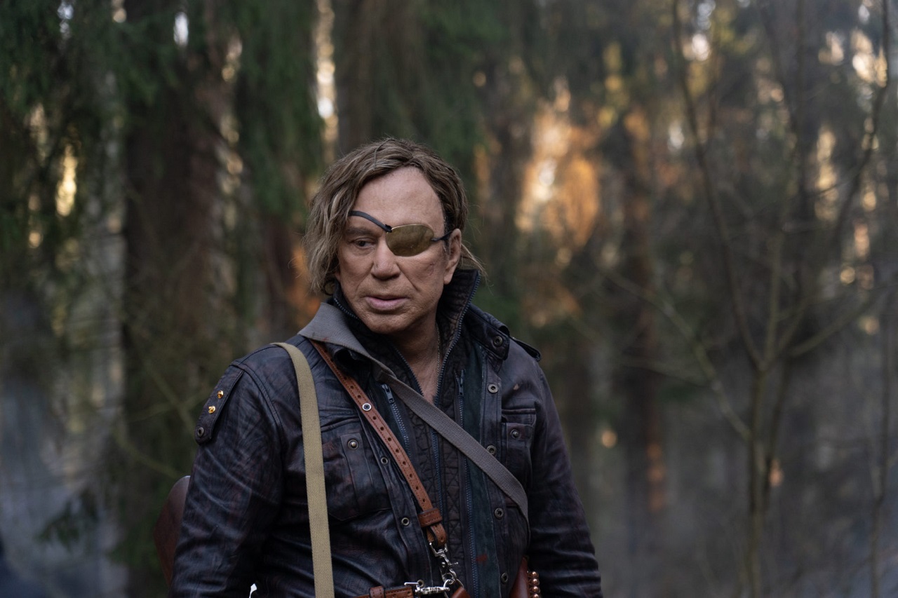 Mickey Rourke as Major Johnson in Warhunt (2022)